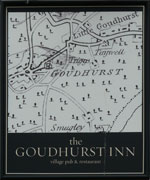The pub sign. The Goudhurst Inn, Goudhurst, Kent
