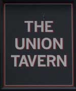 The pub sign. The Union Tavern, Westbourne Park, Greater London