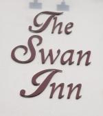 The pub sign. Swan Inn, Kington, Herefordshire