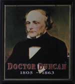The pub sign. Doctor Duncan's, Liverpool, Merseyside