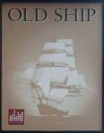 The pub sign. Old Ship, Hackney, Greater London