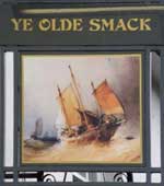 The pub sign. Ye Olde Smack, Leigh-on-Sea, Essex