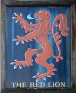 The pub sign. The Red Lion, Dover, Kent