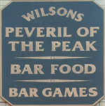 The pub sign. Peveril of the Peak, Manchester, Greater Manchester