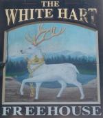 The pub sign. White Hart, Great Wakering, Essex