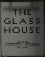 The pub sign. The Glass House, St Helens, Merseyside