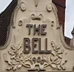 The pub sign. The Bell, Walthamstow, Greater London