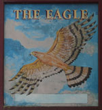 The pub sign. The Eagle, Maidstone, Kent