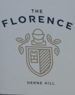 The pub sign. The Florence, Herne Hill, Greater London