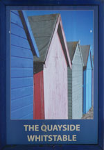 The pub sign. Quayside, Whitstable, Kent