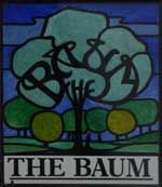 The pub sign. The Baum, Rochdale, Greater Manchester