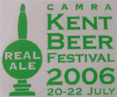 The pub sign. Kent Beer Festival 2006, Canterbury, Kent
