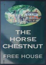 The pub sign. The Chestnut (formerly The Horse Chestnut), Radcliffe on Trent, Nottinghamshire