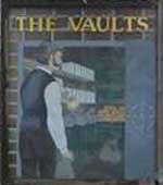 The pub sign. The Vaults, Knowle, West Midlands
