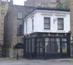 The pub sign. Horseshoe, Clerkenwell, Central London