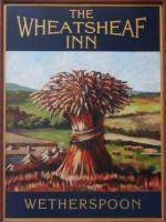 The pub sign. The Wheatsheaf Inn, Kilmarnock, North Ayrshire