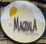The pub sign. The Magdala, Hampstead, Greater London