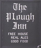 The pub sign. The Plough Inn, Ripple, Kent