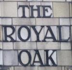 The pub sign. The Royal Oak, Bethnal Green, Greater London