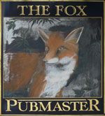 The pub sign. The Fox, Hevingham, Norfolk
