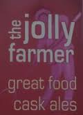 The pub sign. Jolly Farmer, Dronfield, Derbyshire