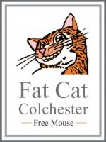 The pub sign. The Fat Cat, Colchester, Essex