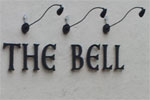 The pub sign. The Bell, Shottery, Warwickshire