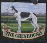 The pub sign. The Greyhound Inn, Coventry, West Midlands