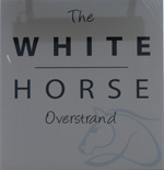 The pub sign. White Horse, Overstrand, Norfolk