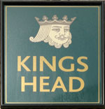 The pub sign. Kings Head, Cromer, Norfolk
