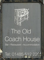 The pub sign. Old Coach House, Thornham, Norfolk