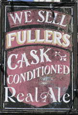 The pub sign. The Butchers Arms, Herne, Kent