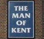 The pub sign. The Man of Kent, Nunhead Green, Greater London