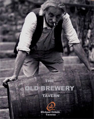 The pub sign. The Old Brewery Tavern, Canterbury, Kent