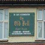 The pub sign. Old Bell, Grimston, Norfolk