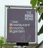 The pub sign. Kings Head, Great Bircham, Norfolk