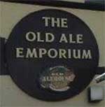 The pub sign. Old Ale Emporium, Harringay, Greater London