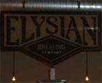 The pub sign. Elysian Fields - Stadium District, Seattle, Washington, America