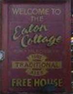 The pub sign. Eaton Cottage, Norwich, Norfolk