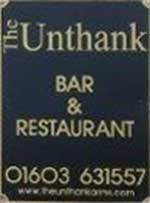 The pub sign. The Unthank Arms, Norwich, Norfolk