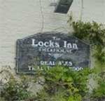 The pub sign. The Locks Inn, Geldeston, Norfolk