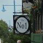 The pub sign. No.1 Pub, Cleethorpes, Lincolnshire