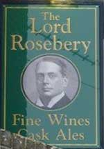 The pub sign. Lord Rosebery, Norwich, Norfolk