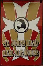 The pub sign. St Johns Head, Great Yarmouth, Norfolk