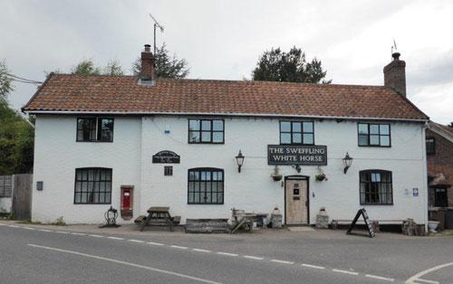 Picture 1. The Sweffling White Horse (formerly White Horse), Sweffling, Suffolk