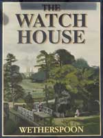 The pub sign. The Watch House, Lewisham, Greater London