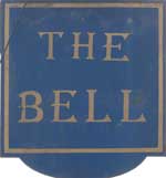 The pub sign. Bell, Hemsby, Norfolk