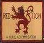 The pub sign. Red Lion, Swaffham, Norfolk