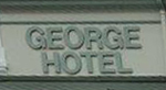 The pub sign. George Hotel, Swaffham, Norfolk