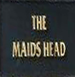 The pub sign. The Maids Head, Old Catton, Norfolk